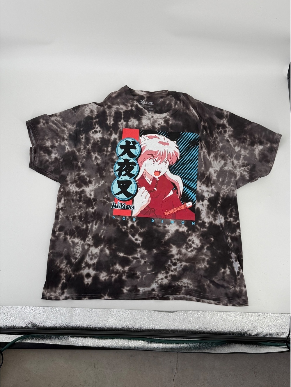 Inuyasha Dog Demon Tie-Dye Anime T-Shirt XXL Licensed